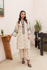 Best Selling - Frost - 2Pc Embroidered Dress