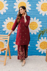 Best Selling - Amethyst - 2Pc Embroidered Dress