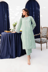 Winter - Opaline - 2Pc Embroidered Dress