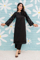 Winter - Black Spring - 2Pc Embroidered Dress