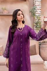 Winter - Magenta Eminence - 2Pc Embroidered Dress