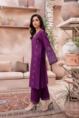 Winter - Magenta Eminence - 2Pc Embroidered Dress