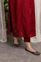 Winter - Afeefa - 2Pc Embroidered Dress