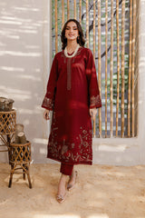 Winter - Areena - 2Pc Embroidered Dress