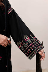 Winter - Aster Black - 2Pc Embroidered Dress