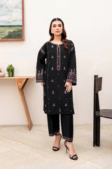 Winter - Aster Black - 2Pc Embroidered Dress