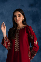 Best Selling - Cherry Charm - 2Pc Embroidered Dress