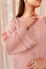 Winter - Pink Lily - 2Pc Embroidered Dress