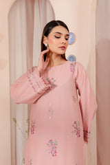 Winter - Pink Lily - 2Pc Embroidered Dress