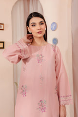 Winter - Pink Lily - 2Pc Embroidered Dress