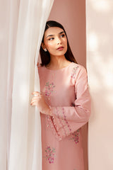 Winter - Pink Lily - 2Pc Embroidered Dress