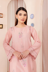 Winter - Pink Lily - 2Pc Embroidered Dress