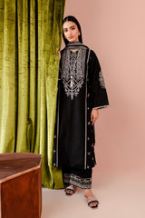 Winter - Ruth - 3Pc Embroidered Dress