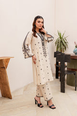 Best Selling - Frost - 2Pc Embroidered Dress