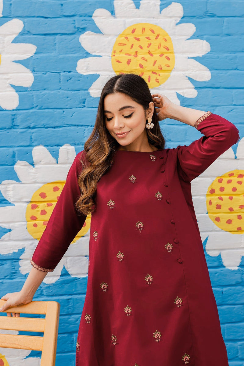 Best Selling - Amethyst - 2Pc Embroidered Dress