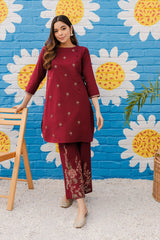 Best Selling - Amethyst - 2Pc Embroidered Dress