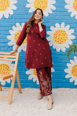 Best Selling - Amethyst - 2Pc Embroidered Dress