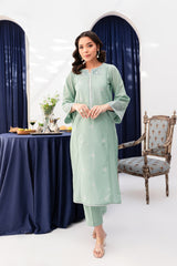 Winter - Opaline - 2Pc Embroidered Dress