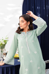 Winter - Opaline - 2Pc Embroidered Dress