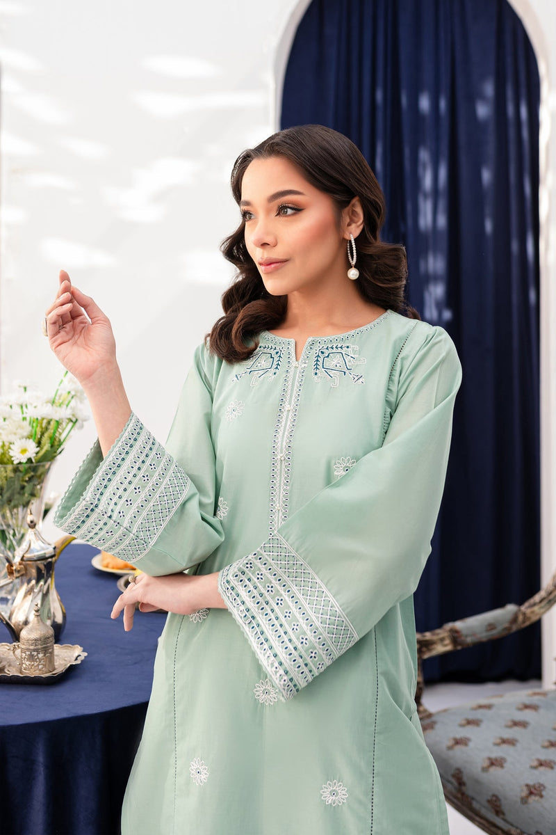 Winter - Opaline - 2Pc Embroidered Dress