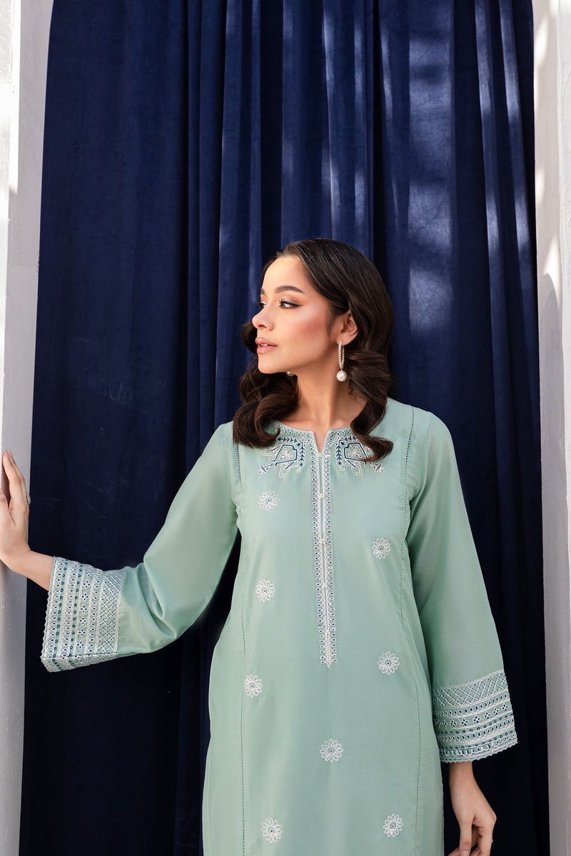 Winter - Opaline - 2Pc Embroidered Dress