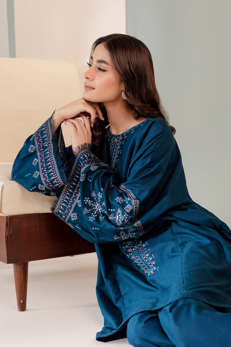 Winter - Best Selling - Sooya - 2Pc Embroidered Dress