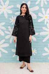 Winter - Black Spring - 2Pc Embroidered Dress