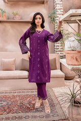 Winter - Magenta Eminence - 2Pc Embroidered Dress