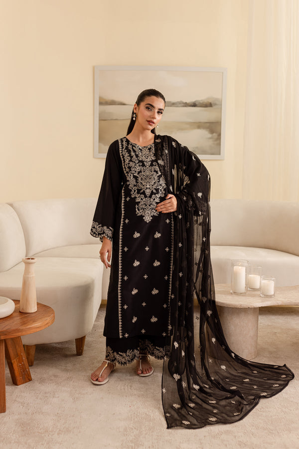 Winter - Ace - 3Pc Embroidered Dress