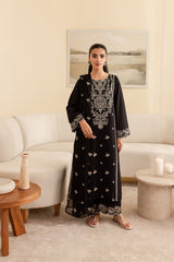 Winter - Ace - 3Pc Embroidered Dress