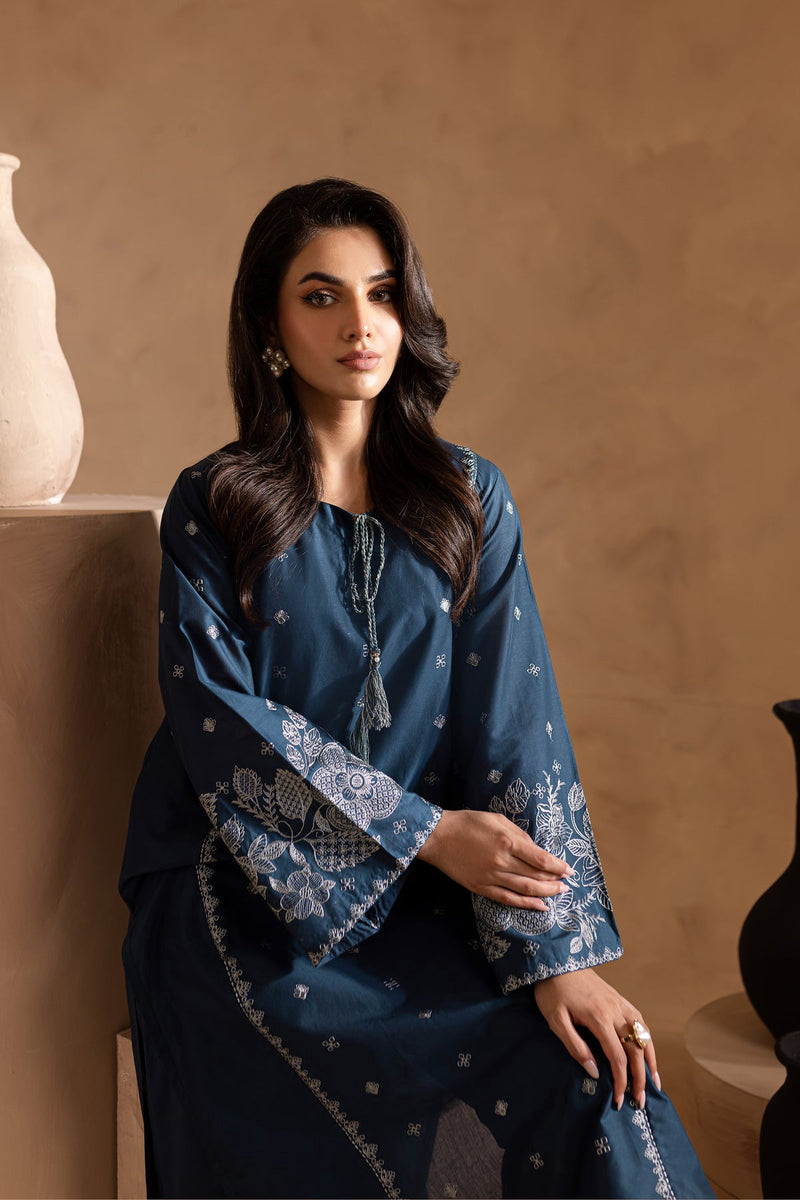 Best Selling - Agean Sea - 2Pc Embroidered Dress