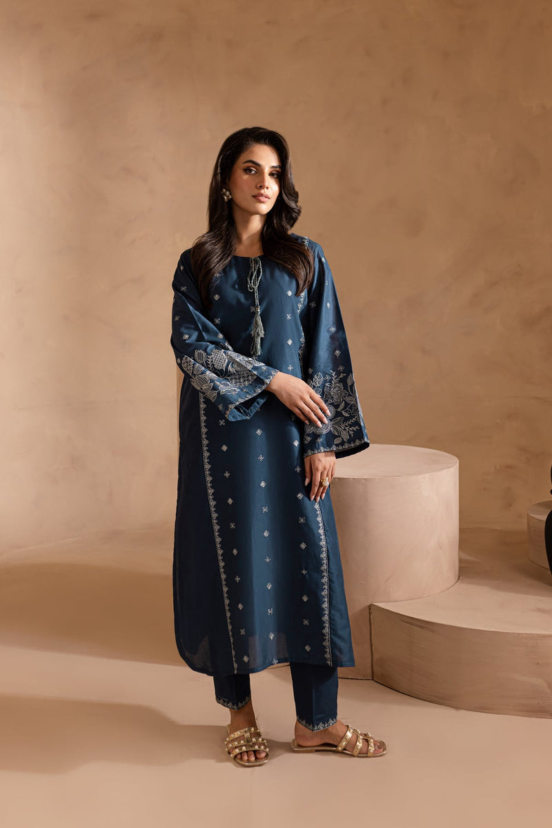 Best Selling - Agean Sea - 2Pc Embroidered Dress