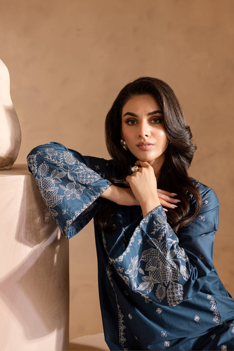 Best Selling - Agean Sea - 2Pc Embroidered Dress