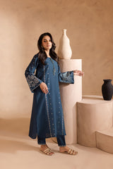 Best Selling - Agean Sea - 2Pc Embroidered Dress