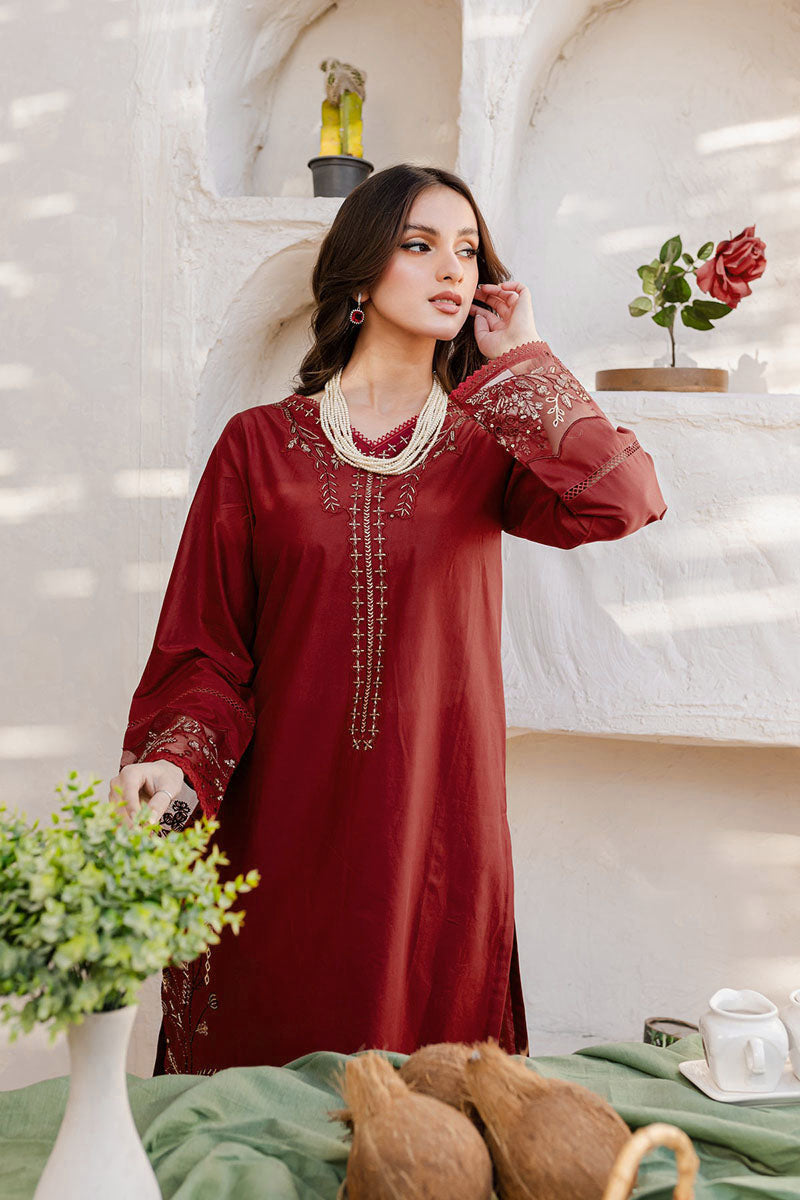 Winter - Areena - 2Pc Embroidered Dress