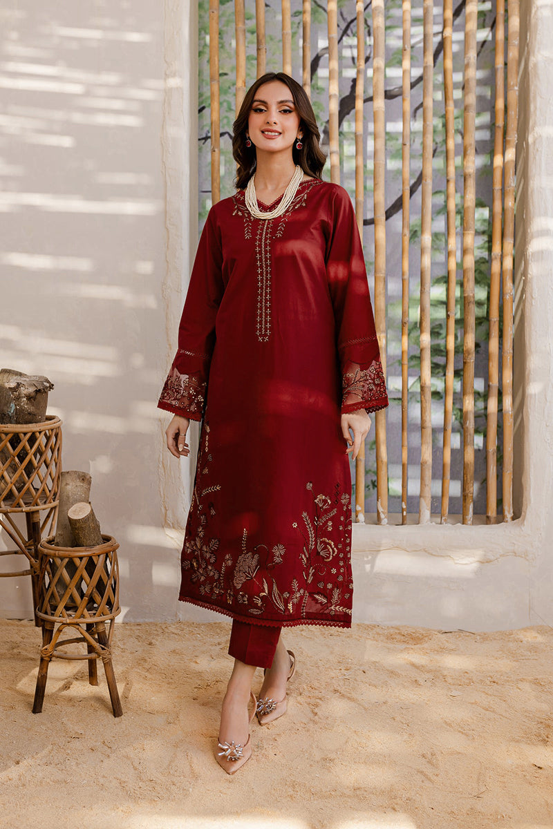 Winter - Areena - 2Pc Embroidered Dress