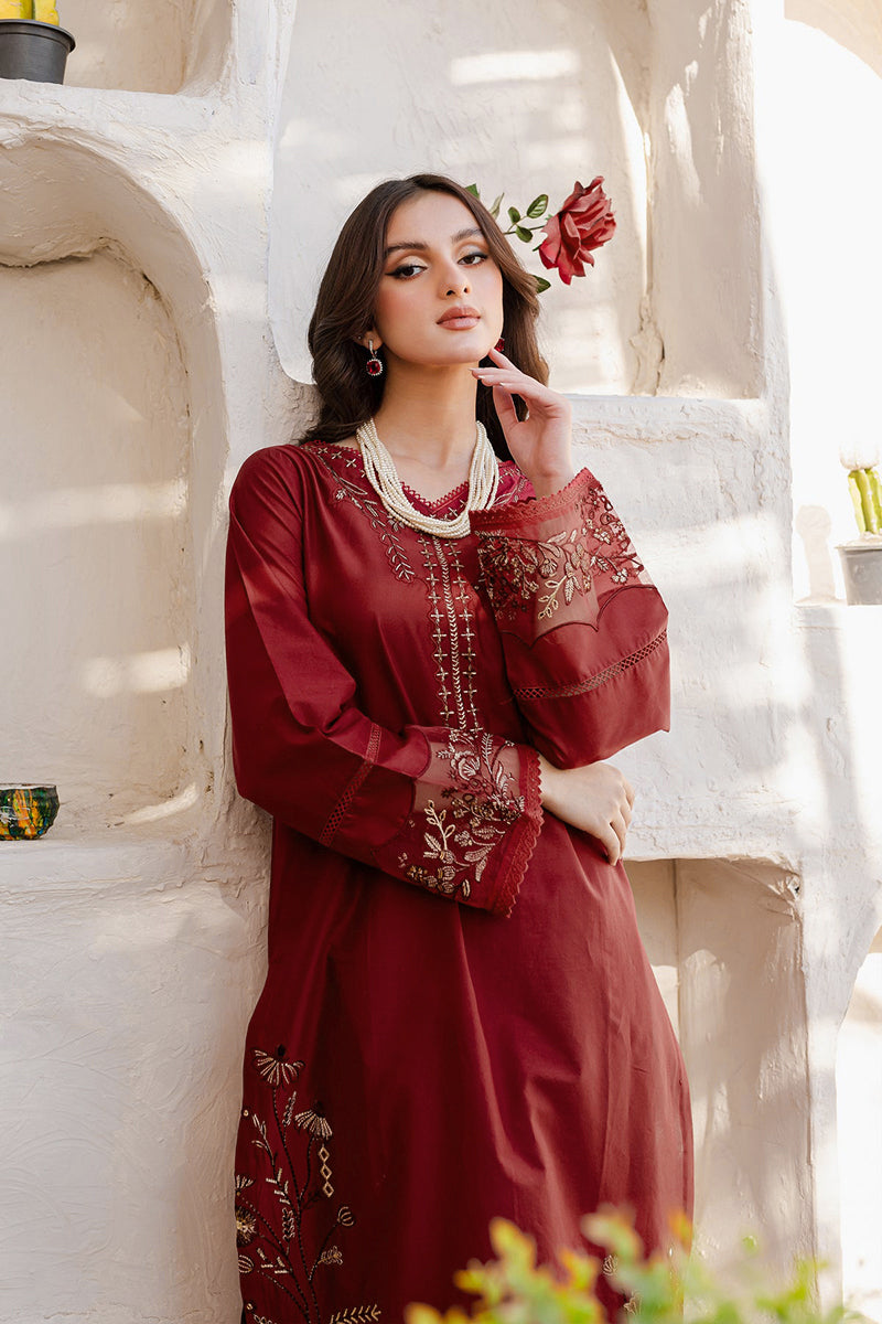 Winter - Areena - 2Pc Embroidered Dress