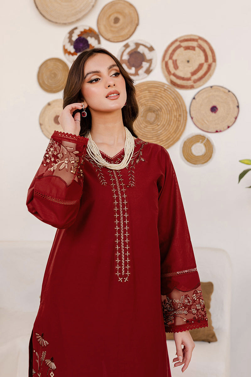 Winter - Areena - 2Pc Embroidered Dress