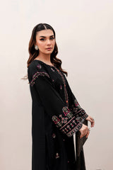 Winter - Aster Black - 2Pc Embroidered Dress