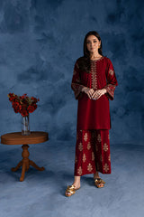 Best Selling - Cherry Charm - 2Pc Embroidered Dress