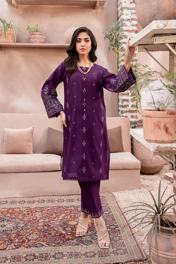 Winter - Eminence - 2Pc Embroidered Dress