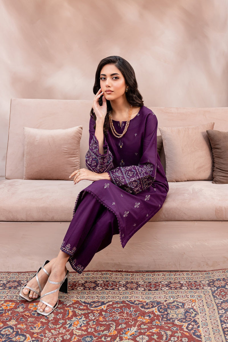 Winter - Eminence - 2Pc Embroidered Dress