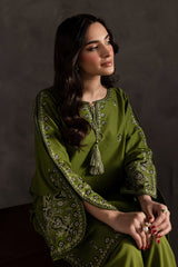 Winter - Best Selling - Emerald - 2Pc Embroidered Dress