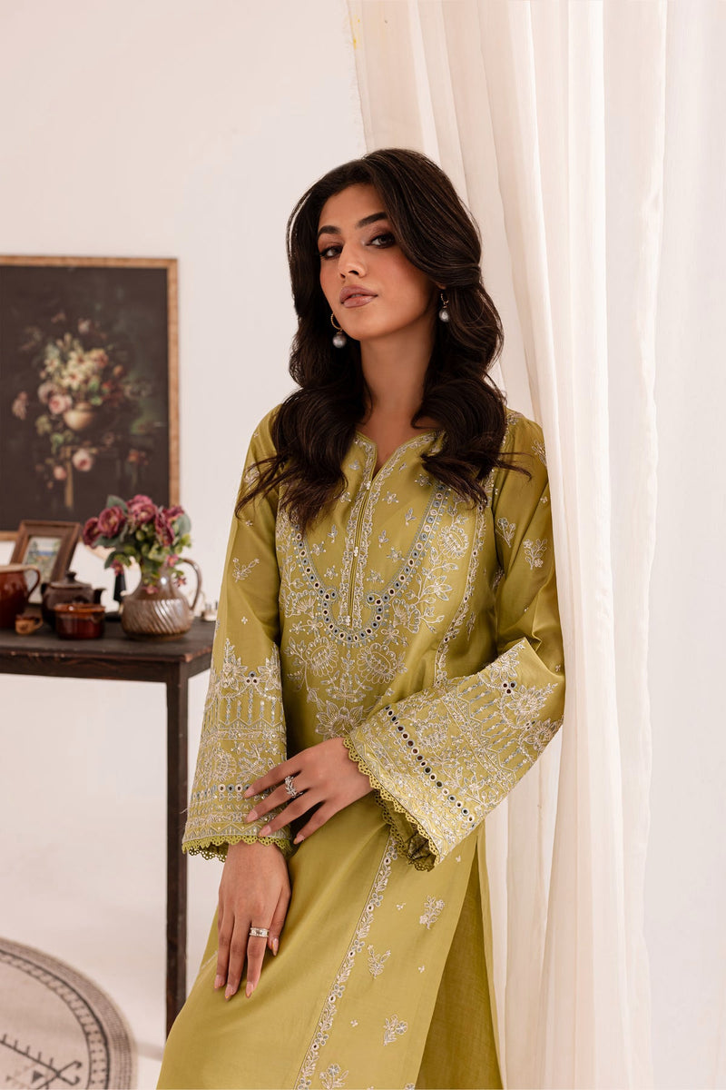 Winter - Jade - 2Pc Embroidered Dress