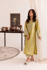 Winter - Jade - 2Pc Embroidered Dress