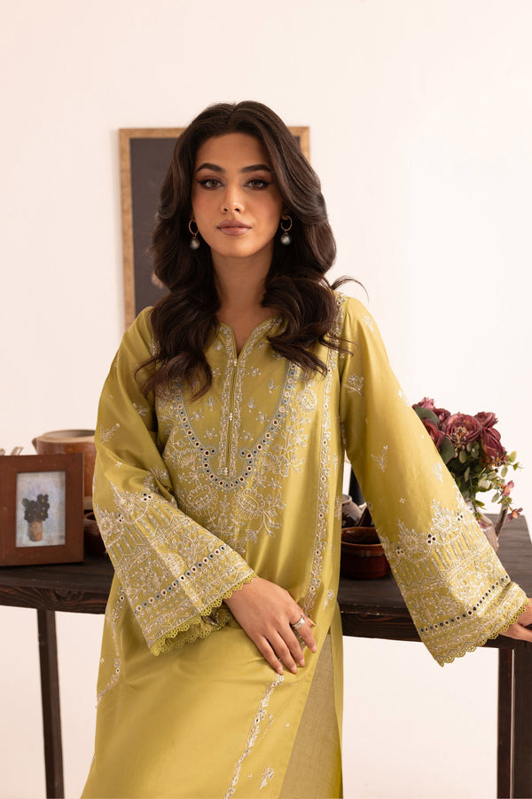 Winter - Jade - 2Pc Embroidered Dress