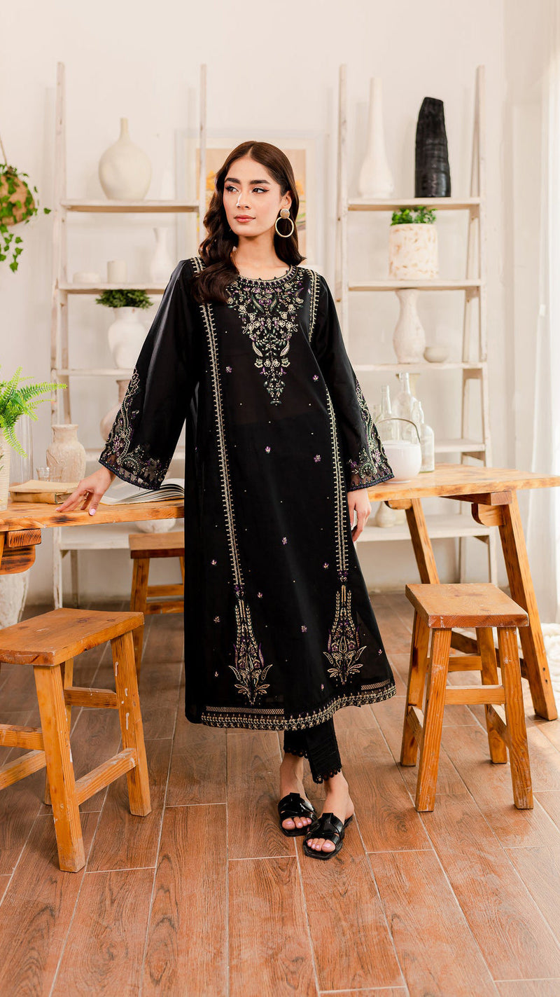 Winter - Marquise - 2Pc Embroidered Dress