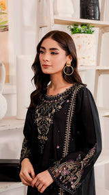 Winter - Marquise - 2Pc Embroidered Dress