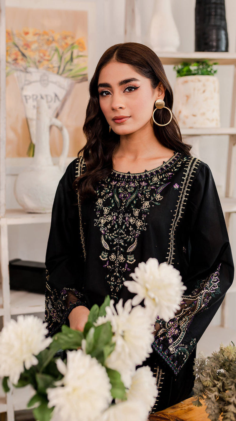 Winter - Marquise - 2Pc Embroidered Dress