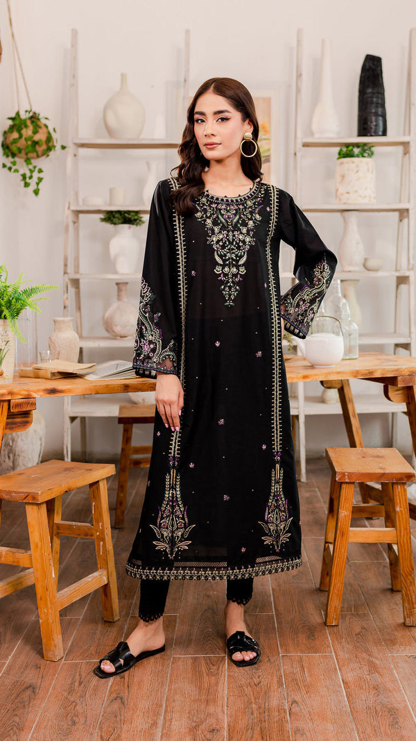 Winter - Marquise - 2Pc Embroidered Dress